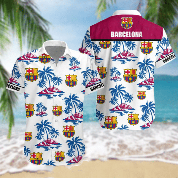 Barça Tropical Hawaii Shirt & Beach Shorts Set | Premium Comfort & Vibrant Design