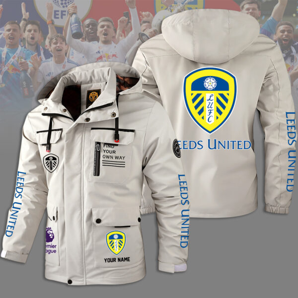 Leeds United Windbreaker Jacket - Personalized