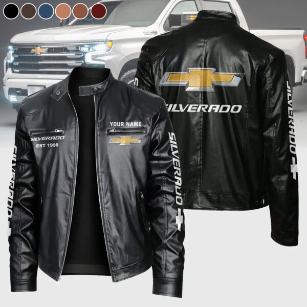 Custom Chevrolet Silverado Leather Jacket - Personalized