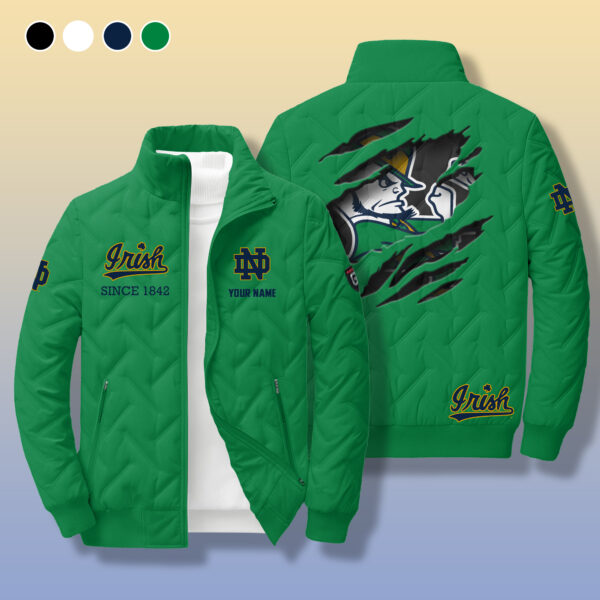 Notre Dame Fighting Irish Down Jacket - Personalized