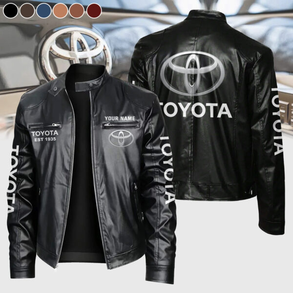 Custom Toyota Leather Jacket - Personalized