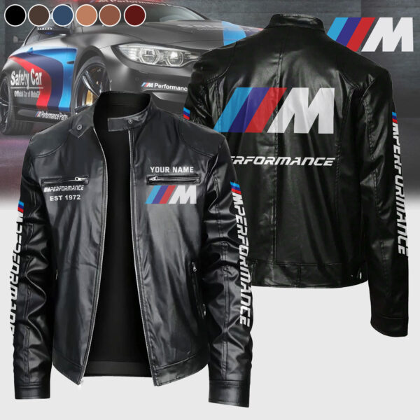 Custom BMW M Performance Leather Jacket - Personalized