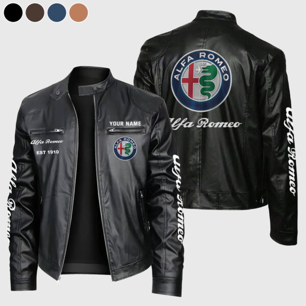 Custom Alfa Romeo Leather Jacket - Personalized
