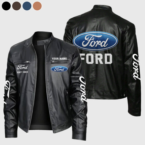 Custom Ford Leather Jacket - Personalized