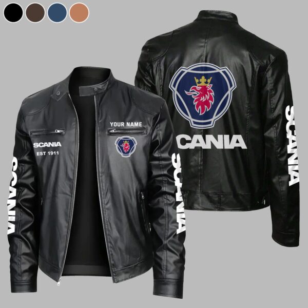 Custom Scania Leather Jacket - Personalized