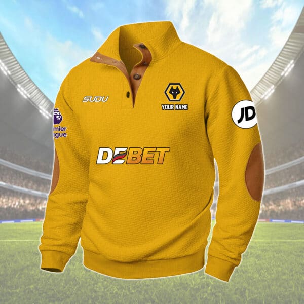 Wolverhampton Wanderers Quarter-Zip Sweater Shirt - Personalized