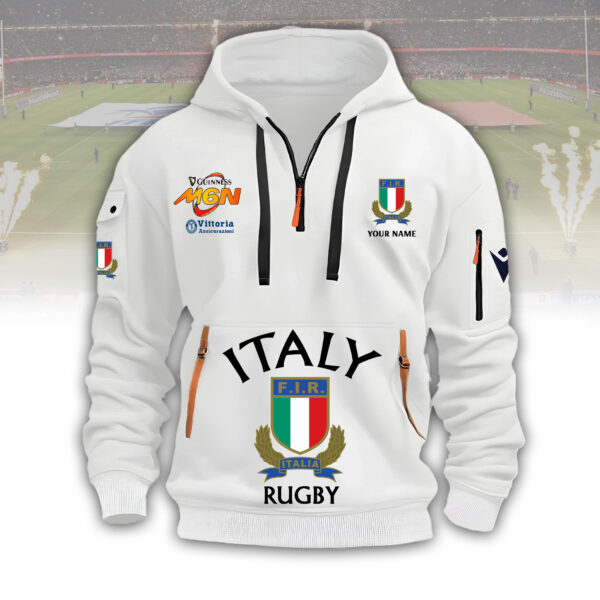 Italy Rugby Hoodie - Six Nations Personalized
