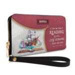 A Day Without Reading Is Like Just Kidding I Have No Idea NNRZ02085294IZ Zip Around Leather Wallet