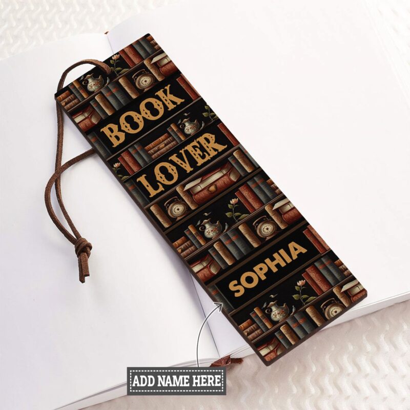 Book Lover Leather Bookmark - Handmade Reader Gift