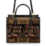 Book Lover Leather Bag, view 4, handmade book lover gift