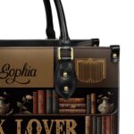 Book Lover Leather Bag, view 5, handmade book lover gift