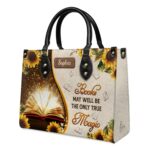 Books May Well Be The Only One True Magic Leather Bag, view 3, handmade book lover gift