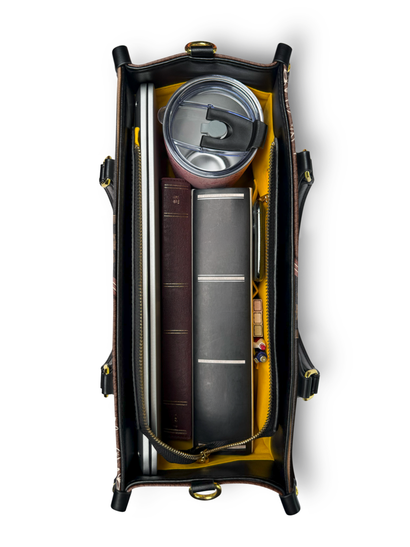 Booktrovert Noun Leather Bag, view 7, handmade book lover gift