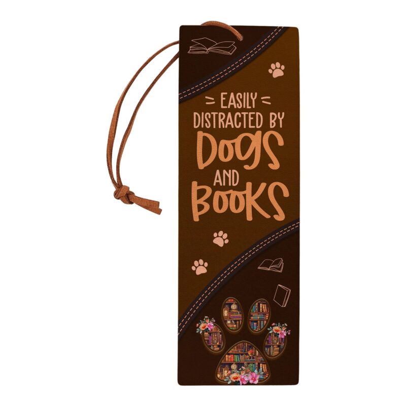 Dog Lover Bookmark - Easily Distracted By Dogs & Books