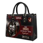 Dracula Quote Leather Bag - Gothic Literary Gift Handmade, view 2, handmade book lover gift