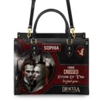 Dracula Quote Leather Bag - Gothic Literary Gift Handmade, view 3, handmade book lover gift