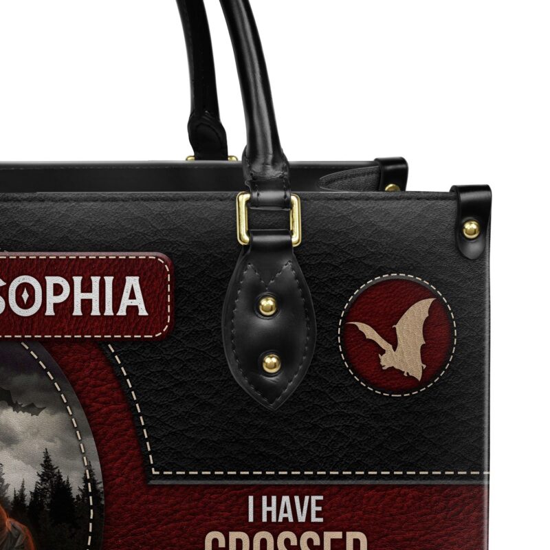 Dracula Quote Leather Bag - Gothic Literary Gift Handmade, view 4, handmade book lover gift