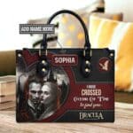 Dracula Quote Leather Bag - Gothic Literary Gift Handmade, handmade literary leather handbag