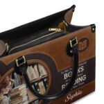 Reading Makes You Thin Leather Bag - Book Lover Gift, view 6, handmade book lover gift