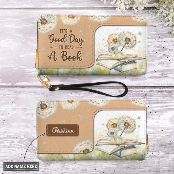 Its A Good Day To Read A Book HHRZ28115308IN Zip Around Leather Wallet