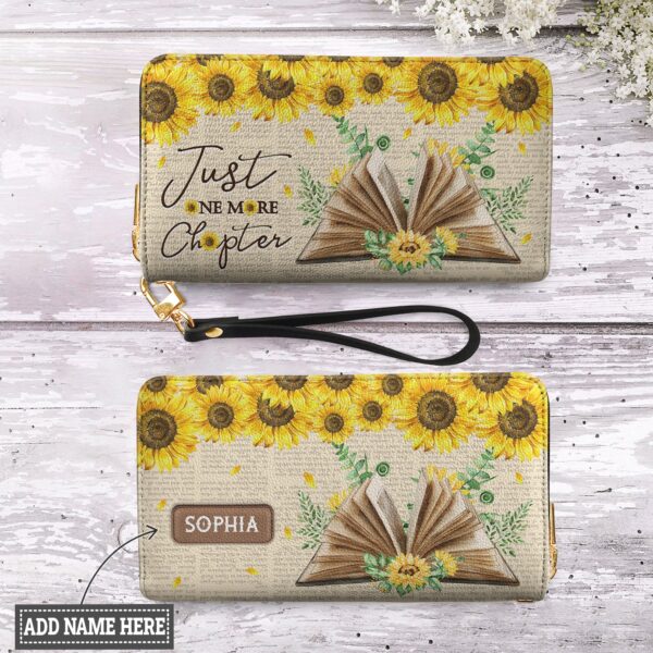 Just One More Chapter HHRZ18094776NQ Zip Around Leather Wallet