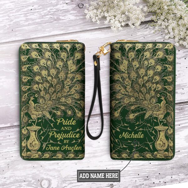 Pride And Prejudice By Jane Austen DNRZ100723811 Zip Around Leather Wallet