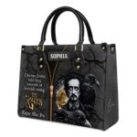 The Raven Quote Leather Bag - Edgar Allan Poe Gift, view 2, handmade book lover gift