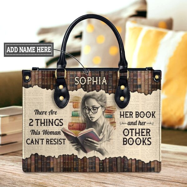 Book Lover Quote Leather Bag - Handmade Gift for Readers, handmade literary leather handbag