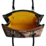 Books Helping Introverts Avoid Conversation Leather Bag, view 8, handmade book lover gift