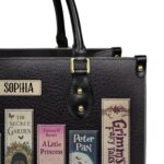 Children Books Leather Bag, view 4, handmade book lover gift