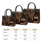 Readers Are Leaders Leather Bag, view 9, handmade book lover gift