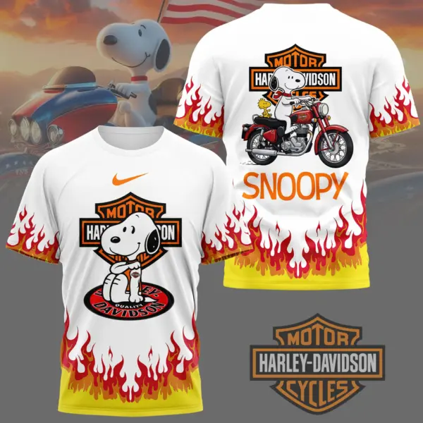 Premium Snoopy Motorcycle 3D Shirt
