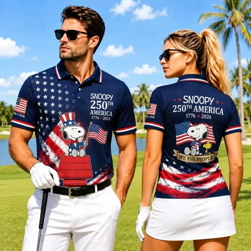 Snoopy 250 Years of America Polo Shirt IV