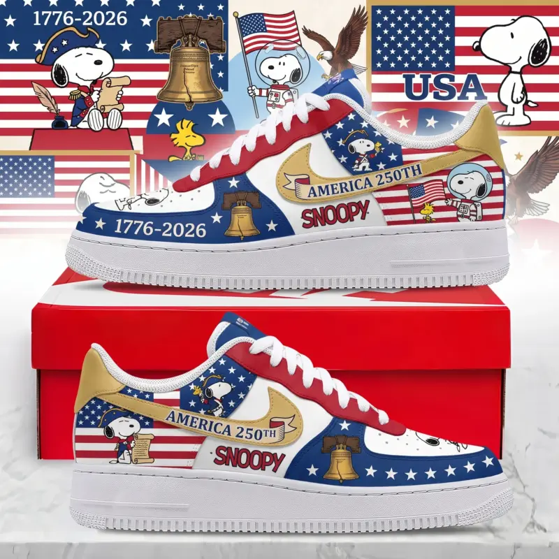 Snoopy 250 Years of America Low-Top Sneakers V