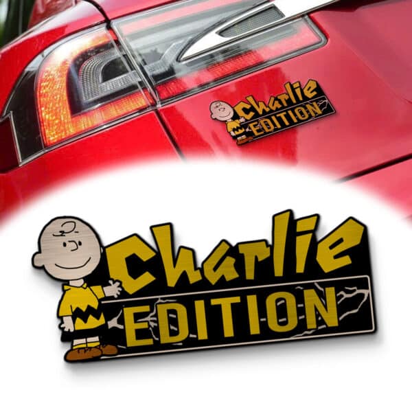 Charlie Brown Edition Car Name Badge