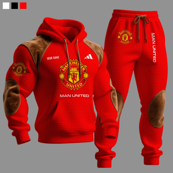 Manchester United Textured Henley Pullover