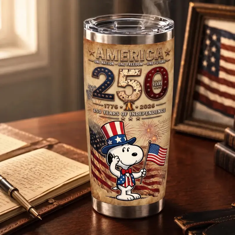 Snoopy 250 Years of America Tumbler Cup II