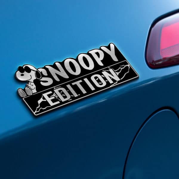 Snoopy Resting Edition Car Name Badge