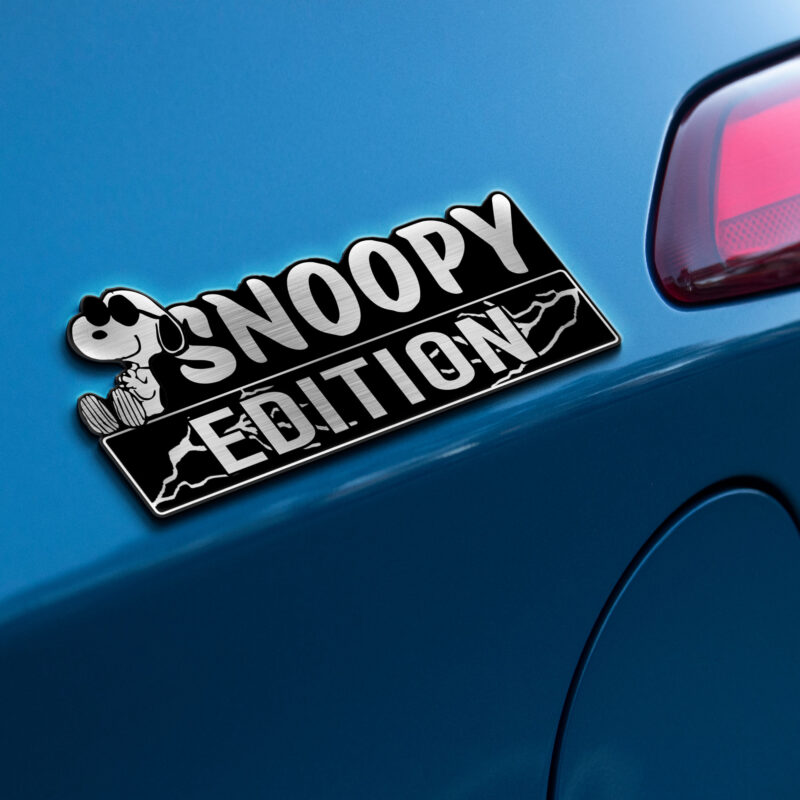 Snoopy Resting Edition Car Name Badge