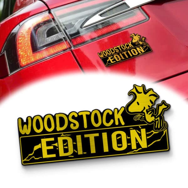 Woodstock Edition Car Name Badge