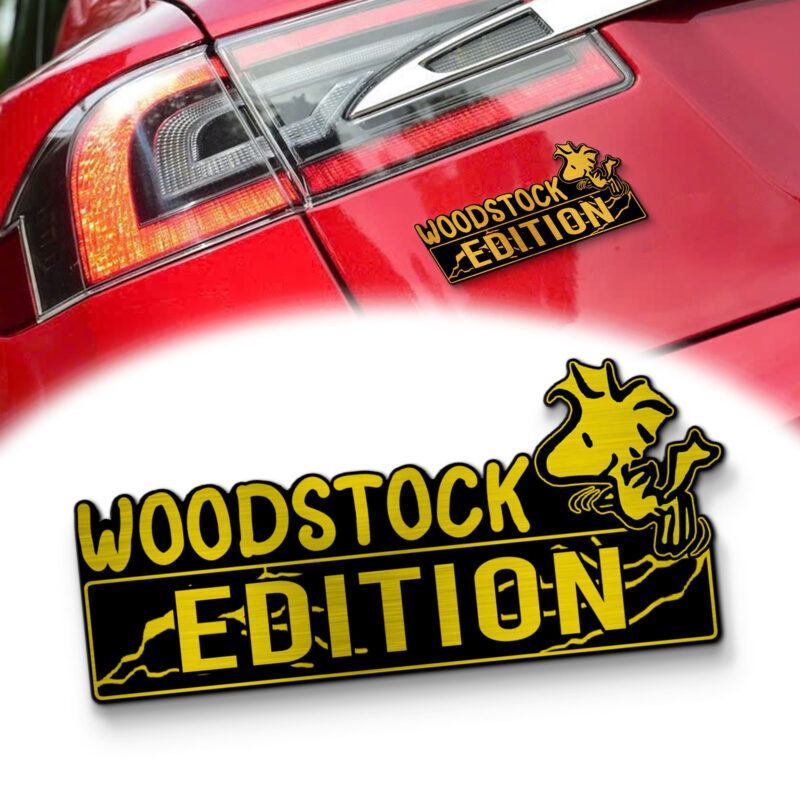 Woodstock Edition Car Name Badge