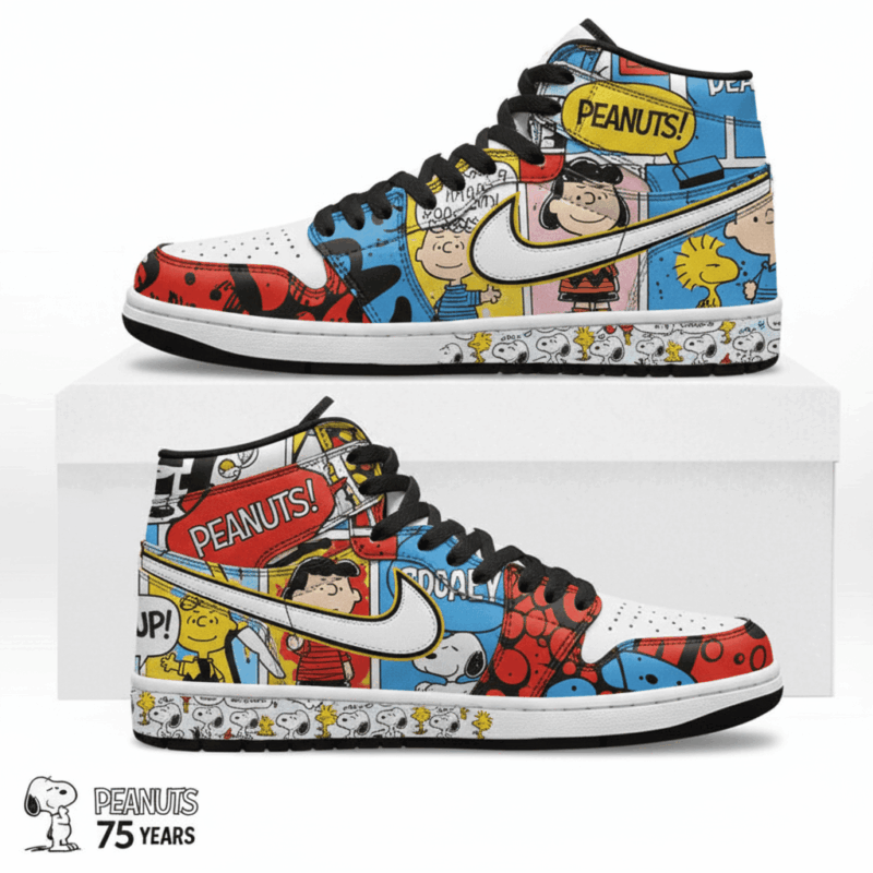Snoopy Christmas High-Top Sneakers II