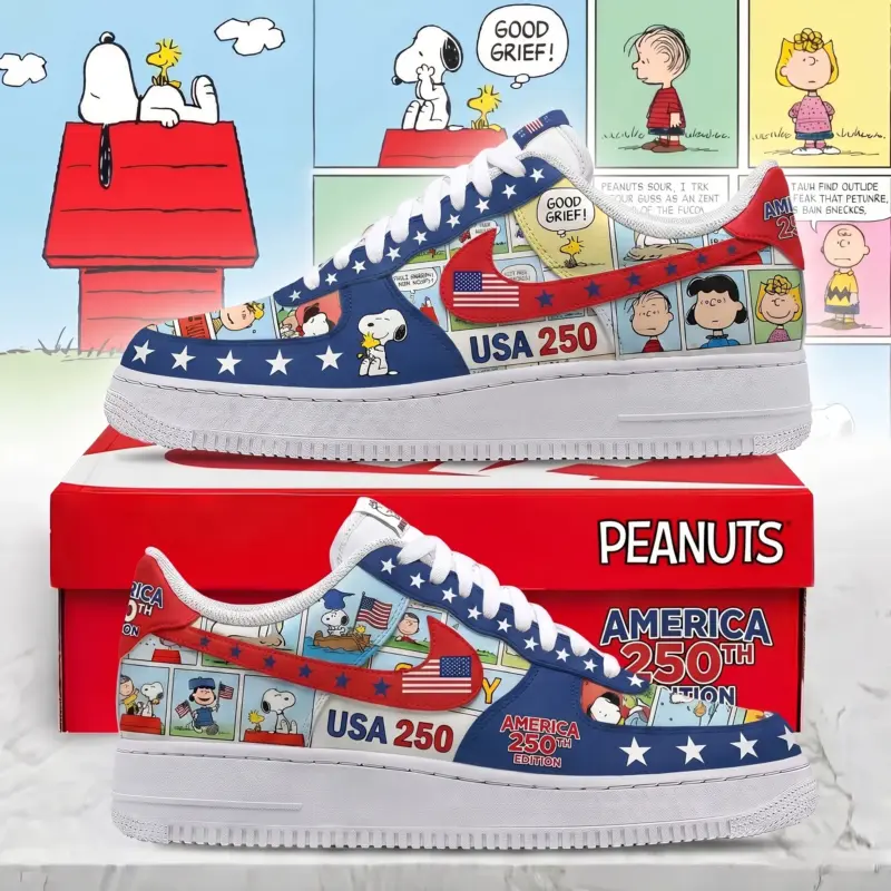 Snoopy 250 Years of America Low-Top Sneakers II