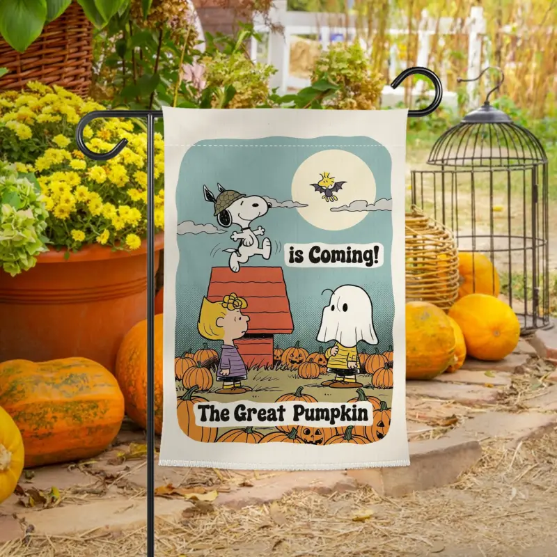 voOQdr2y-Mockup-Garden-Flag-Made-in-US.webp Peanuts Great Pumpkin Halloween Garden Flag