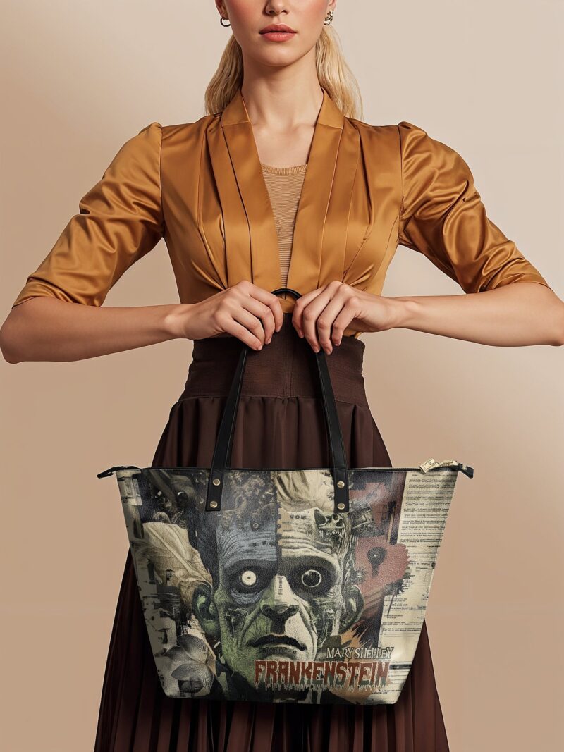 15_caaa2f7f-7417-45d7-a9b1-1d298a7bb6fd.jpg Frankenstein Old Parchment Leather Tote Bag