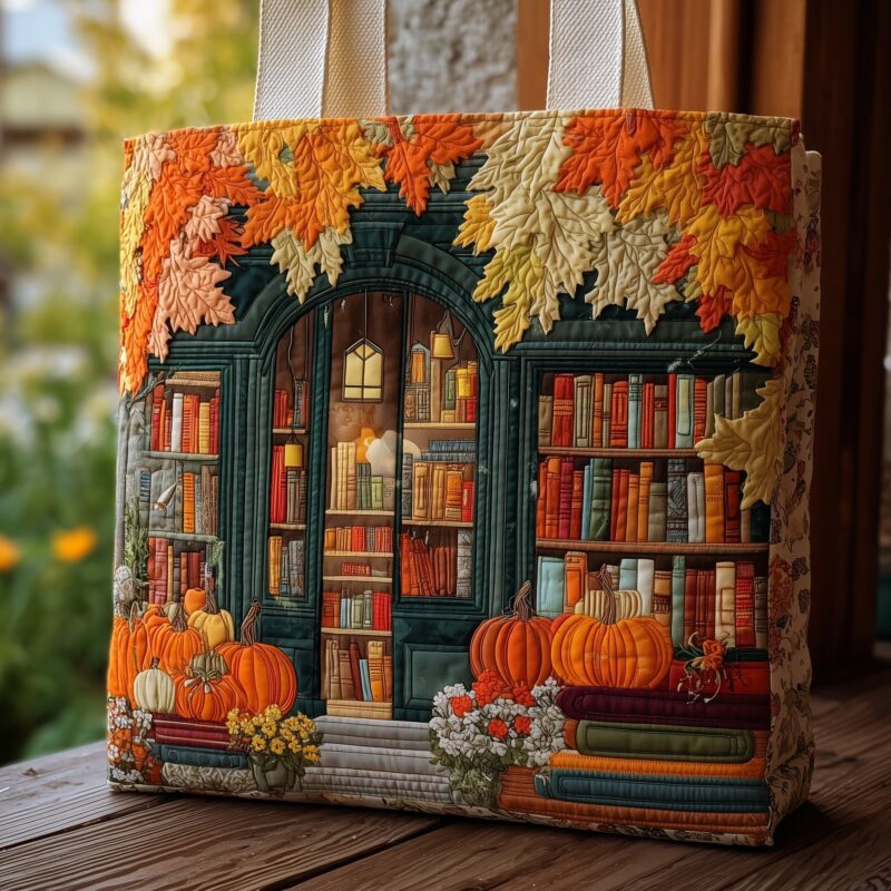 7c381fae0cfa0c1122c3fc3fda0f74ca.jpeg Cozy Library Quilted Tote Bag