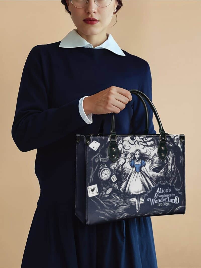 Down-The-Rabbit-Hole-inuse-1_c590ad03-df12-4a4d-898e-b4feae555357.jpg Down the Rabbit Hole Leather Handbag, Blue Interior