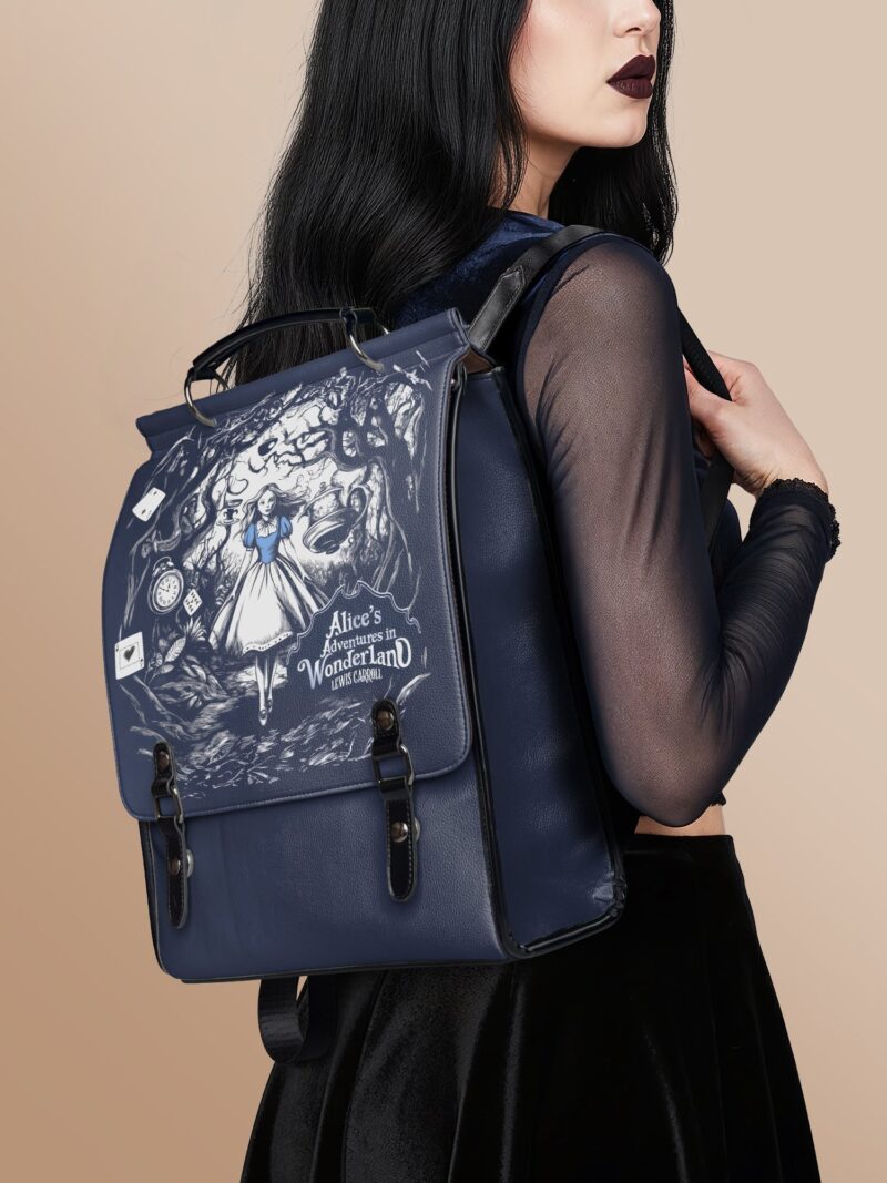 Down-the-Rabbit-Hole_inuse_1-1.jpg Down the Rabbit Hole Leather Backpack
