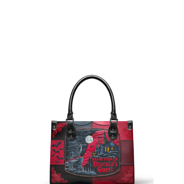 Dracula's Guest Small Leather Handbag, Black Interior