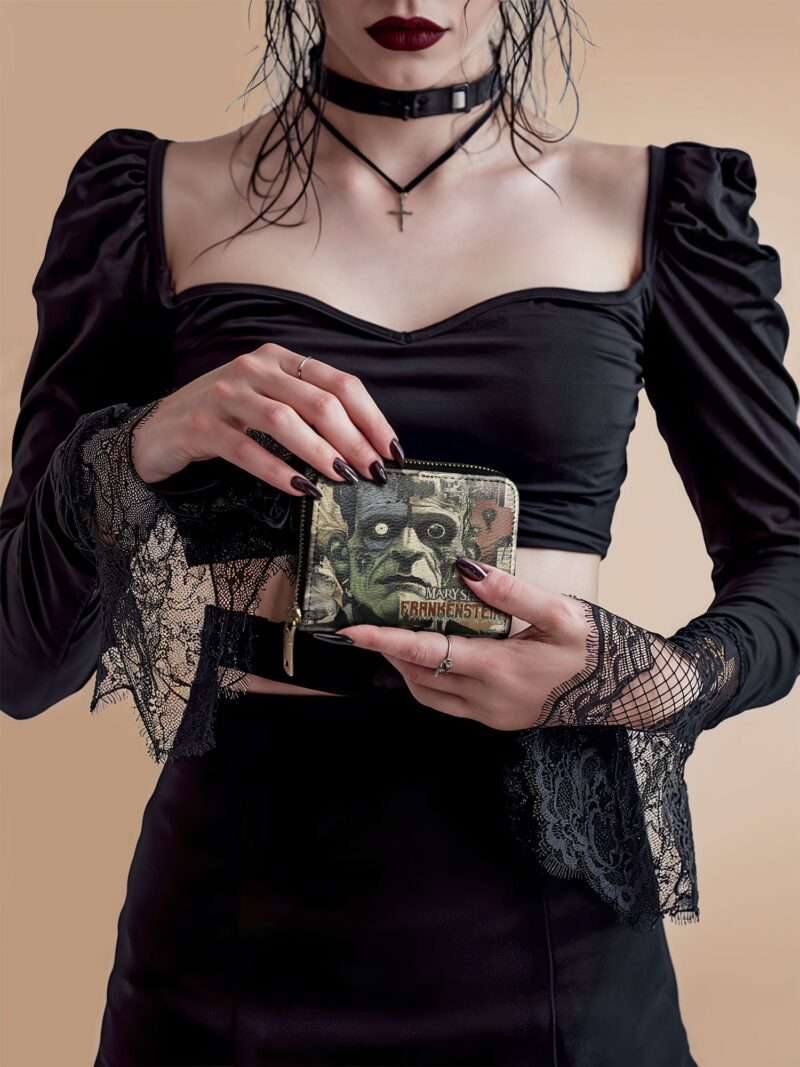 Frankenstein-1_bfdec816-ac31-4076-abbb-c6e2e887b84b.jpg Frankenstein Old Parchment Mini Wallet
